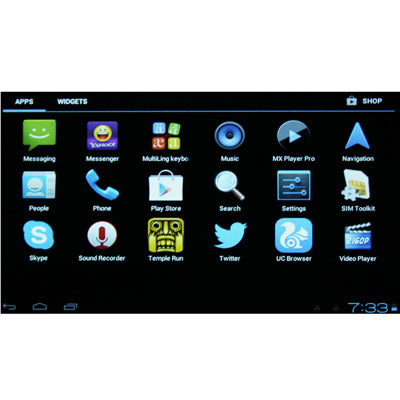 7.0 inch Android 4.0 Tablet PC, 2G Mobile Phone Function(Black)
