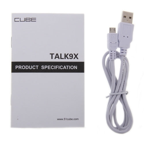 Cube TALK9X/U65GT Tablet PC 16GB, 9.7 inch 3G + Voice function Android 4.4.2, CPU: MTK8392 Octa-Core 2.0GHz, RAM: 2GB, 10000mAh Battery(White)