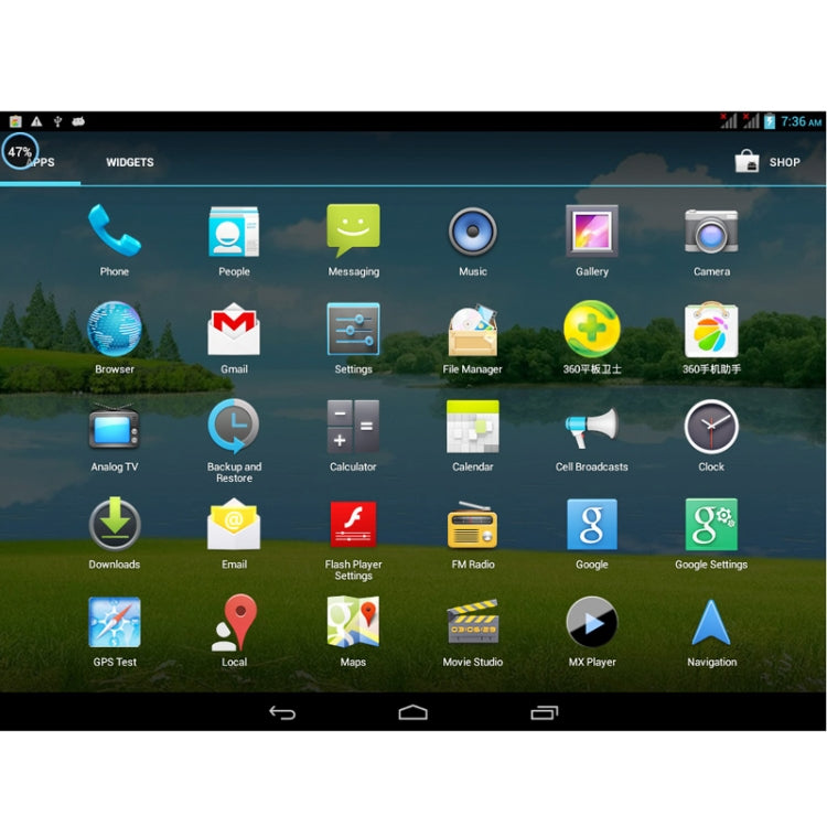 9.7 inch Android 4.2 Tablet PC 8GB, 3G Mobile Phone Function, Analog TV, Dual SIM, CPU: MTK8389 Quad Core, 1.2GHz, RAM: 1GB(Silver)