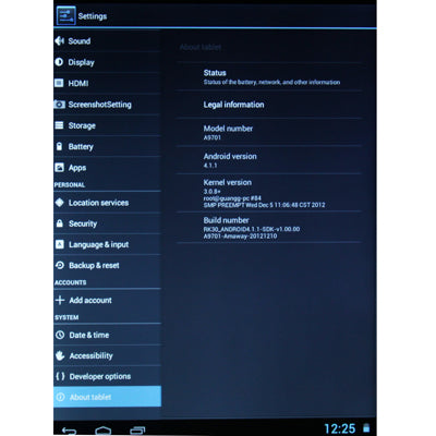 Amaway A9701 Tablet PC 16GB, 9.7 inch Android 4.1, RAM: 1GB(Silver)