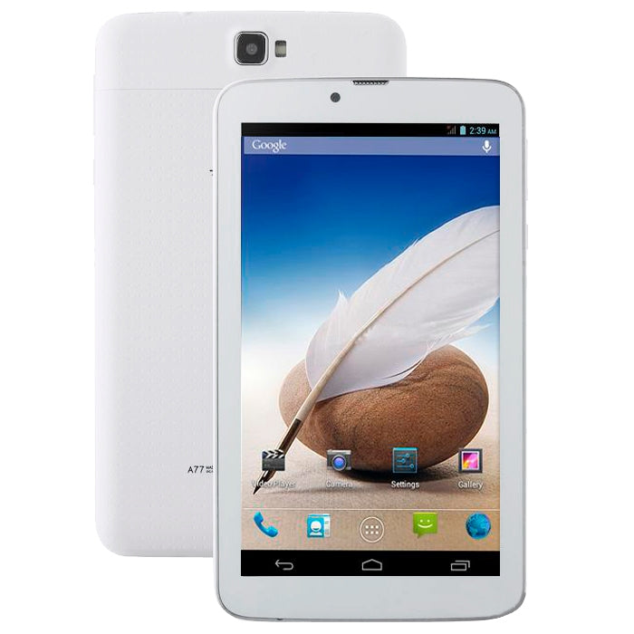 Ampe A77, 7.0 inch, 512MB+4GB, 2G + Voice Function Android 4.2.2, MTK6572 Dual Core 1.3GHz, Dual SIM, OTG, GPS, WiFi, Bluetooth