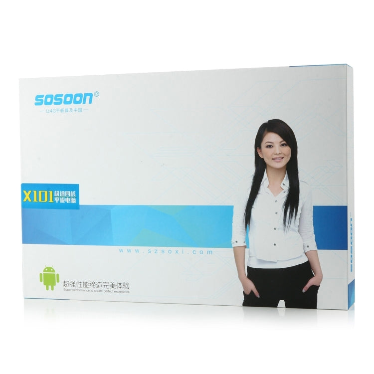 Sosoon X101 Tablet PC 8GB, 10.1 inch Android 4.4, RK3126 Quad Core 1.0GHz(White)
