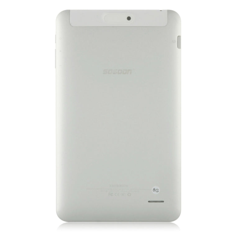 Sosoon X89 Tablet PC 8GB, 8 inch Android 5.1, A64 Quad Core 1.3GHz, RAM: 1GB(White)