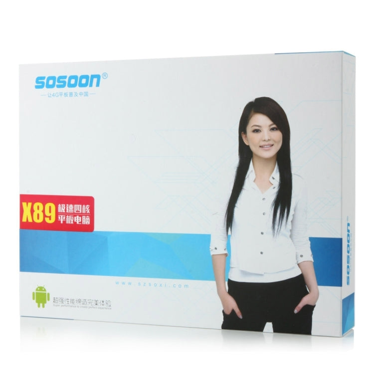 Sosoon X89 Tablet PC 8GB, 8 inch Android 5.1, A64 Quad Core 1.3GHz, RAM: 1GB(White)