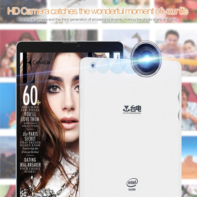 Teclast P80, 1GB+8GB, 8.0 inch Android 5.1 3G Phone Call, Intel x3-C3230 Quad Core 1.2GHz, Network: 3G (Black + White)