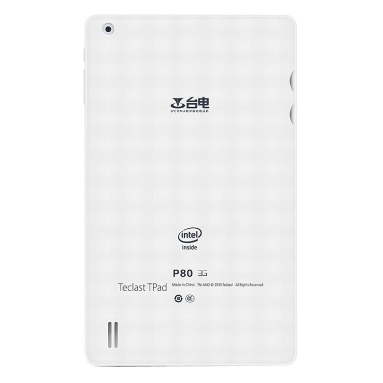 Teclast P80, 1GB+8GB, 8.0 inch Android 5.1 3G Phone Call, Intel x3-C3230 Quad Core 1.2GHz, Network: 3G (Black + White)