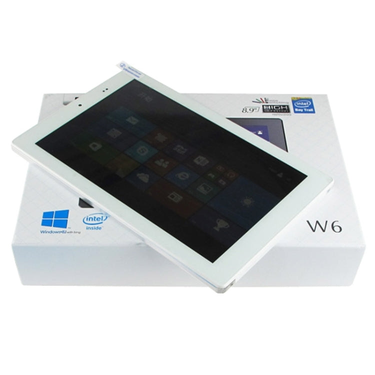 PiPO W6, 2GB+32GB, 8.9 inch Windows 8.1(Genuine Version) Intel Atom Z3735F Quad Core 1.33GHz, WiFi, OTG, BT(White)