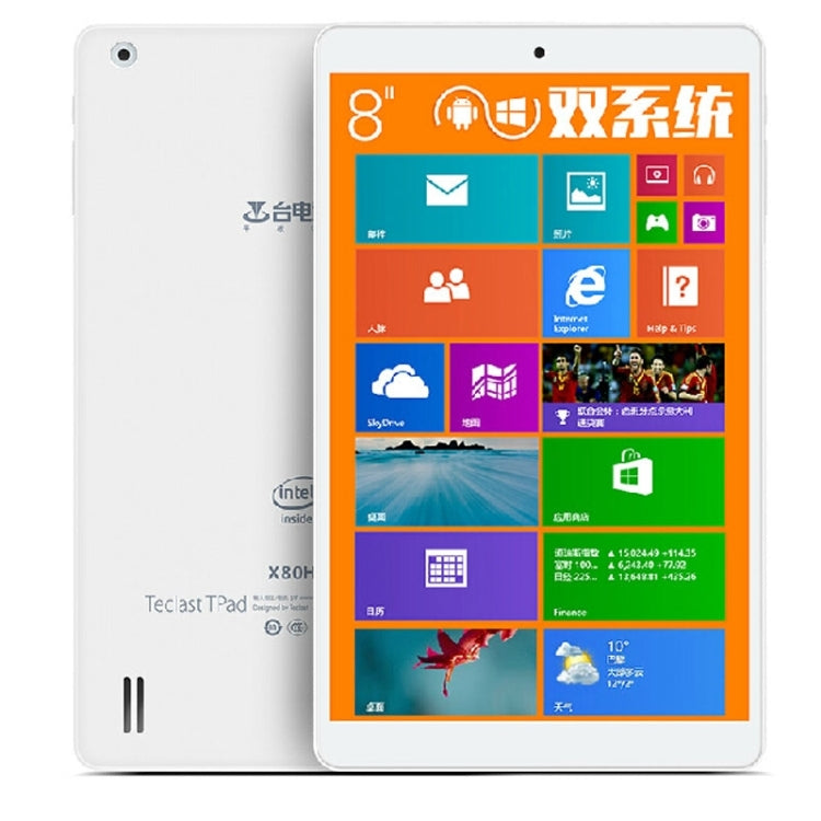 Teclast X80HD Windows 10 & Android 4.4.4 32GB, 8 inch, Intel Bay Trail-T 3735F X86 Architecture Quad-core 1.33-1.83GHz, RAM: 2GB