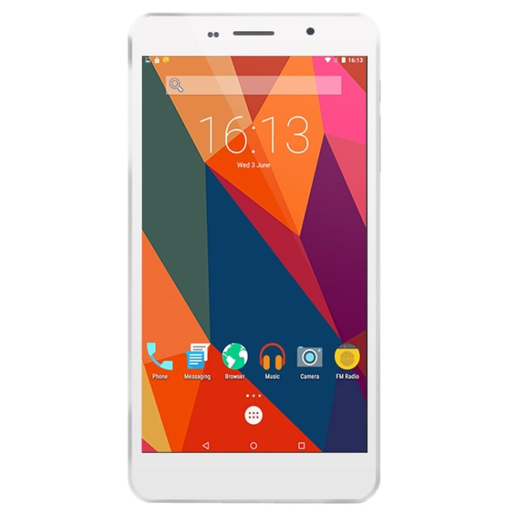 Cube T6 Tablet PC 8GB, 6.98 inch Android 5.1, MT8735 Quad Core 1.0GHz, RAM: 1GB, Dual SIM, Phone Call(White)