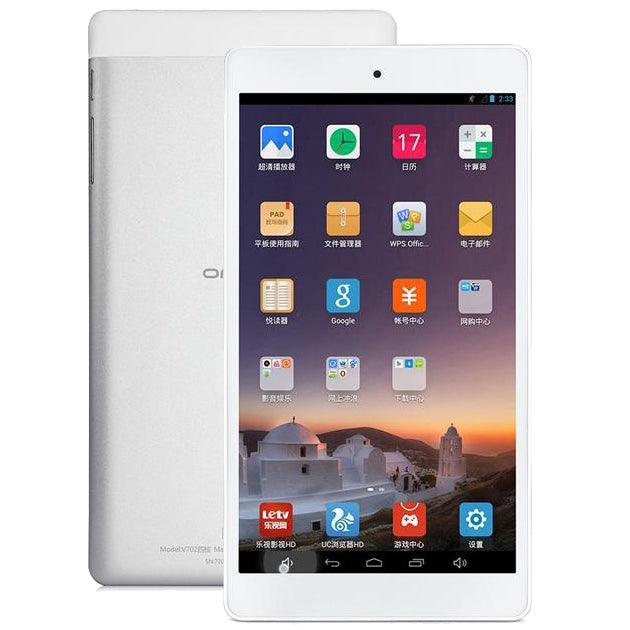 ONDA V702 Tablet PC 8GB, 7.0 inch Android 4.4.2, CPU: Allwinner A33 Quad Core ARM Cortex A7, CE FCC ROHS WEEE Certification(Silver)