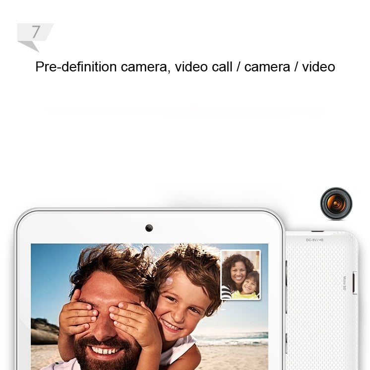 ONDA V701s Tablet PC 8GB, 7.0 inch Android 4.4.2, CPU: Allwinner A33 Quad Core ARM Cortex A7 1.3GHz, CE FCC ROHS WEEE Certification(White)