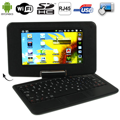 7.0 inch Android 2.2 Notebook PC, CPU: VIA WM8650, 600MHz(Black)