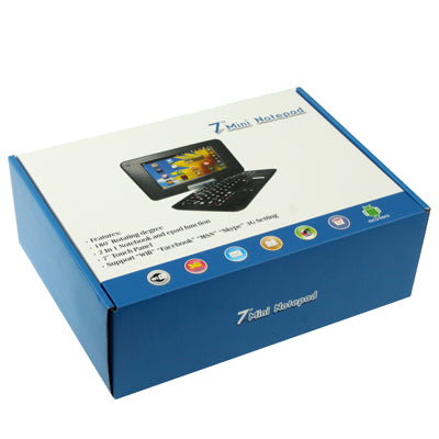 7.0 inch Android 2.2 Notebook PC, CPU: VIA WM8650, 600MHz(Black)