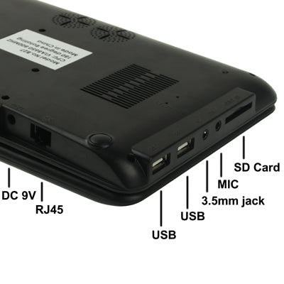 7.0 inch Android 2.2 Notebook PC, CPU: VIA WM8650, 600MHz(Black)