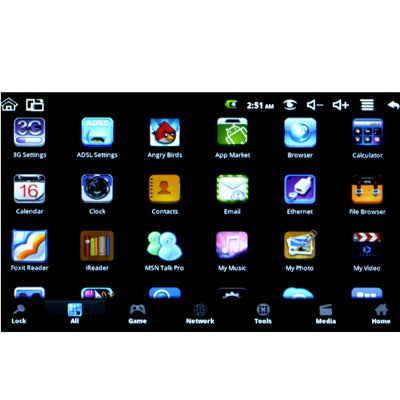 7.0 inch Android 2.2 Notebook PC, CPU: VIA WM8650, 600MHz(Black)