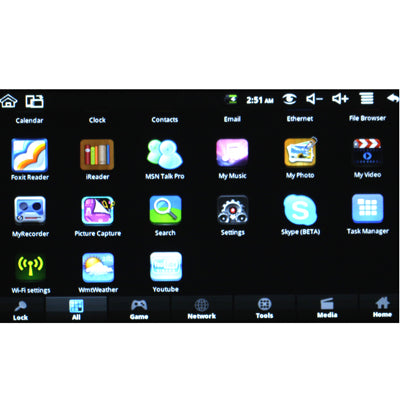 7.0 inch Android 2.2 Notebook PC, CPU: VIA WM8650, 600MHz(Black)
