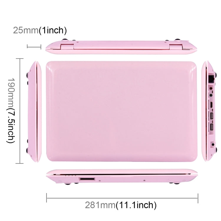 10.1 inch Netbook PC, 1GB+8GB, TDD-10.1 Android 5.1 Allwinner A33 Quad Core 1.6GHz, BT, WiFi, SD, RJ45