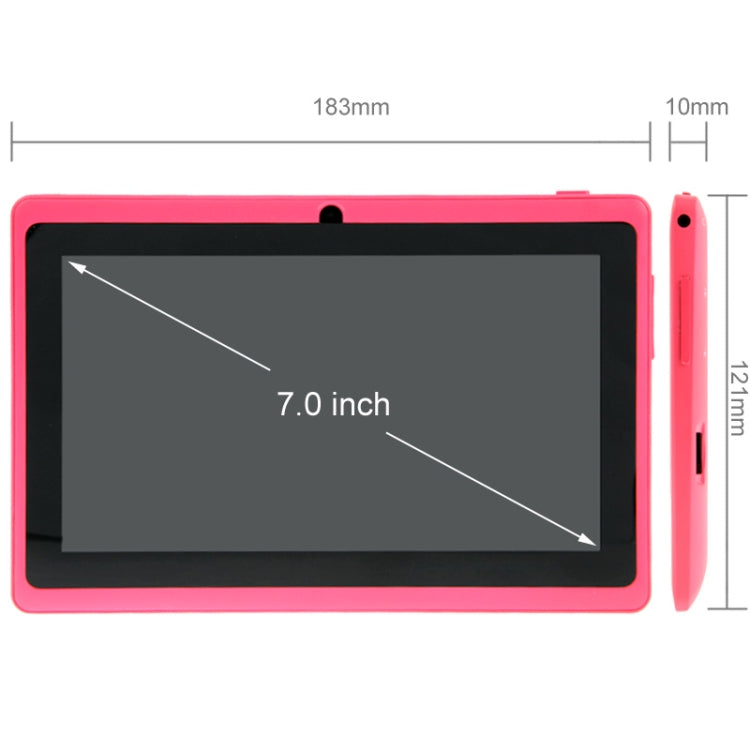7.0 inch Tablet PC, 512MB+8GB, Android 4.4 Allwinner A33 Quad Core, 1.2GHz
