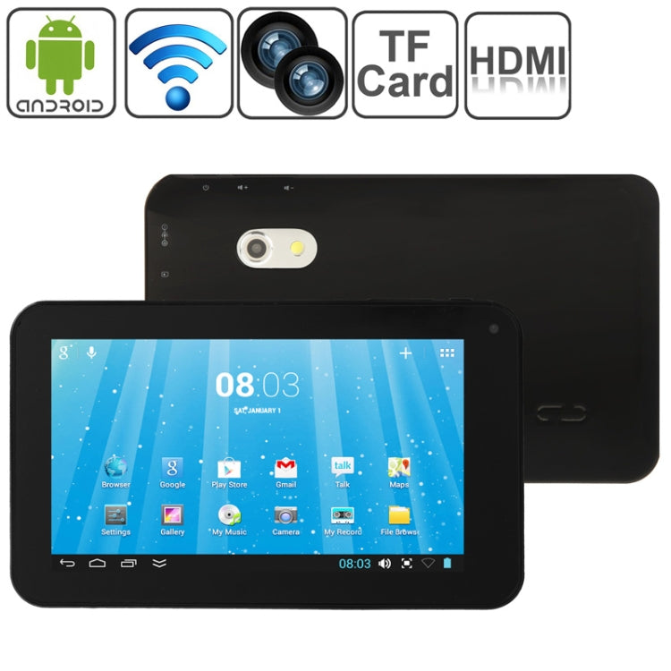 7.0 inch Android 4.2 Tablet PC, CPU: VIA WM8880 Dual Core, 1.5GHz