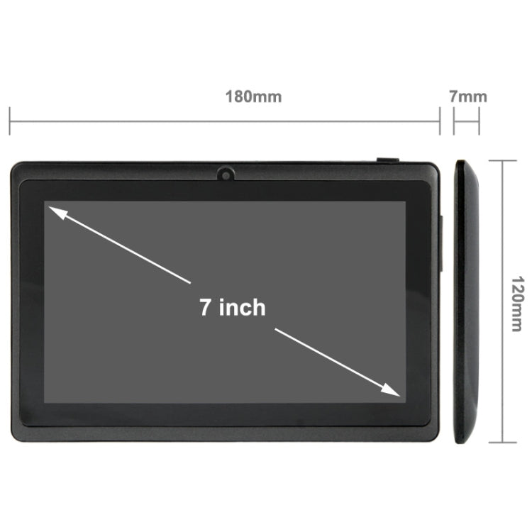 7.0 inch Tablet PC, 512MB+4GB, Android 4.2.2, 360 Degrees Menu Rotation, Allwinner A33 Quad-core, Bluetooth, WiFi
