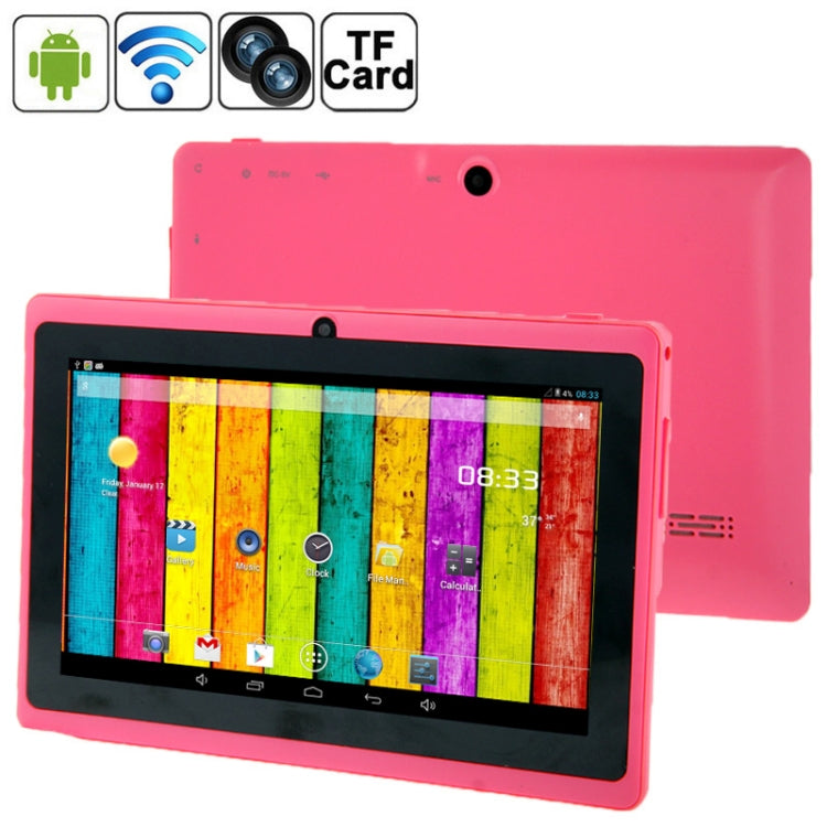 7.0 inch Tablet PC, 512MB+4GB, Android 4.2.2, 360 Degrees Menu Rotation, Allwinner A33 Quad-core, Bluetooth, WiFi