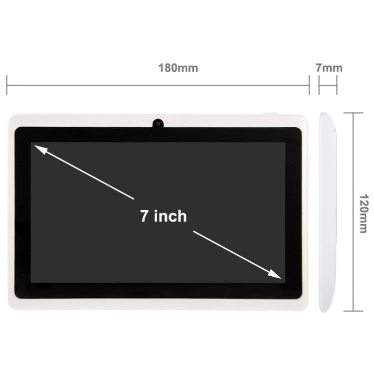 7.0 inch Tablet PC, 512MB+4GB, Android 4.2.2, 360 Degrees Menu Rotation, Allwinner A33 Quad-core, Bluetooth, WiFi