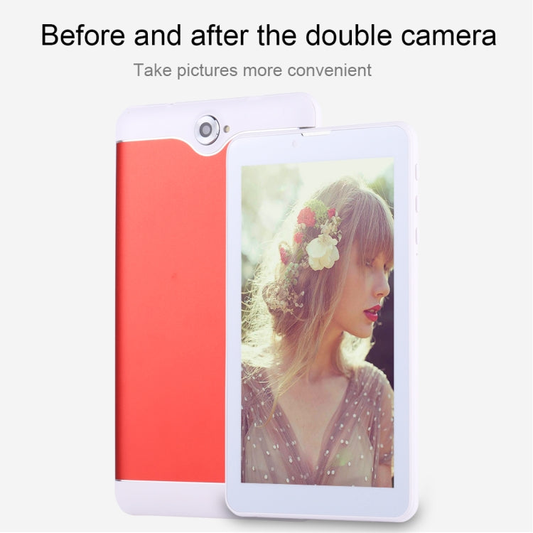 7.0 inch Tablet PC, 1GB+16GB, 3G Phone Call, Android 4.4.2, MTK6582 Quad Core up to 1.3GHz, Dual SIM, WiFi, OTG, Bluetooth