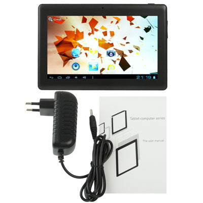 7.0 inch Android 4.0 Tablet PC, CPU: Allwinner A13, 1.0GHz(Black)