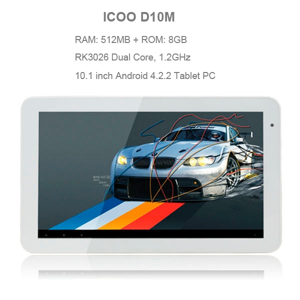 ICOO D10M Tablet PC 8GB, 10.1 inch Android 4.2.2(White)