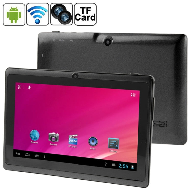 Q88 Tablet PC, 7.0 inch, 1GB+8GB, Android 4.0, 360 Degree Menu Rotate, Allwinner A33 Quad Core up to 1.5GHz, WiFi, Bluetooth