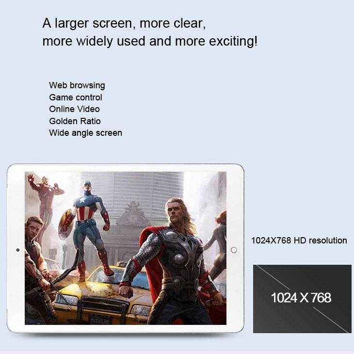 ONDA V975s Tablet PC 16GB, 9.7 inch Android 4.4.2, CPU: Allwinner A83T Octa Core ARM Cortex A7 2.0GHz, RAM: 1GB, CE FCC ROHS WEEE Certification(Silver)