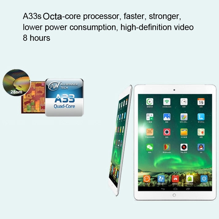ONDA V975s Tablet PC 16GB, 9.7 inch Android 4.4.2, CPU: Allwinner A83T Octa Core ARM Cortex A7 2.0GHz, RAM: 1GB, CE FCC ROHS WEEE Certification(Silver)