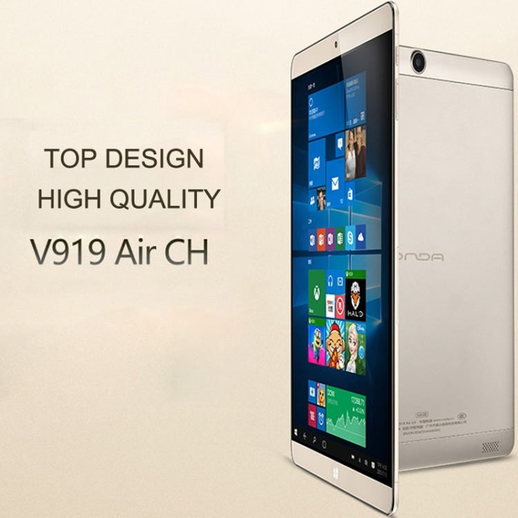 ONDA V919 Air CH Dual Boot Tablet PC 64GB, 9.7 inch Windows 10 & Android 5.1, Intel Cherry Trail Atom X5-Z8300 1.84GHz, RAM: 4GB, CE FCC ROHS WEEE Certification