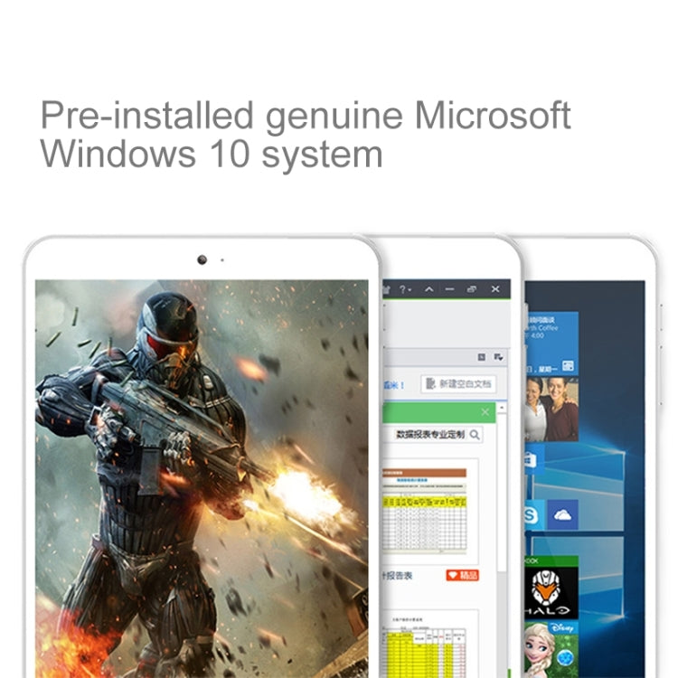 ONDA V820w CH Tablet PC 32GB, 8.0 inch Windows 10, CPU: Intel Cherry Trail Atom X5 z8300 Quad Core up to 1.84GHz, RAM: 2GB, CE FCC ROHS WEEE Certification(White)