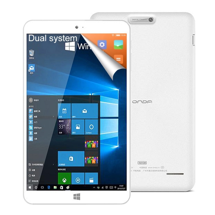 ONDA V820w CH Dual Boot, 2GB+32GB, CE / FCC / ROHS / WEEE Certificated, 8.0 inch, Windows 10 & Android, Intel Cherry Trail Atom z8300 Quad Core up to 1.84GHz, without Google Play