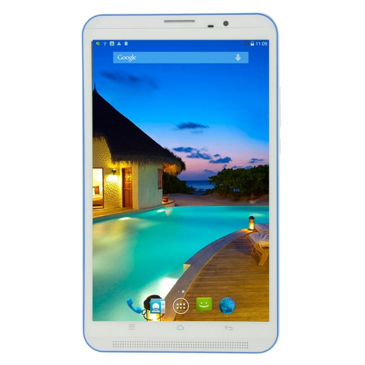 I801 Tablet PC 16GB, 8 inch Android 4.4.2, MT6582 Quad Core 1.3GHz, RAM: 1GB, Dual SIM(White)