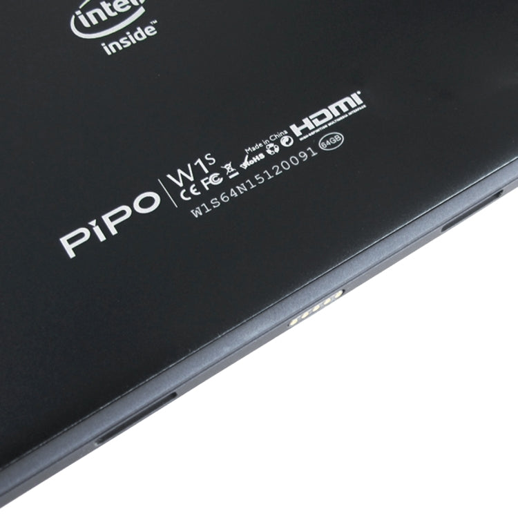 PiPO W1s Dual Boot Tablet PC 32GB, 2 in 1 10.1 inch Windows 10 & Android 5.1 with Keyboard, CPU: Inte l Atom Z8300 Quad Core 1.84GHz, RAM: 2GB(Black)