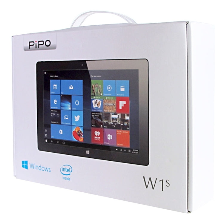 PiPO W1s Dual Boot Tablet PC 32GB, 2 in 1 10.1 inch Windows 10 & Android 5.1 with Keyboard, CPU: Inte l Atom Z8300 Quad Core 1.84GHz, RAM: 2GB(Black)