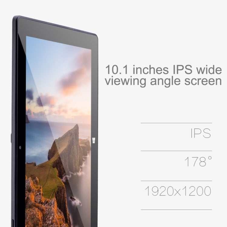 PiPO W1s Dual Boot Tablet PC 32GB, 2 in 1 10.1 inch Windows 10 & Android 5.1 with Keyboard, CPU: Inte l Atom Z8300 Quad Core 1.84GHz, RAM: 2GB(Black)