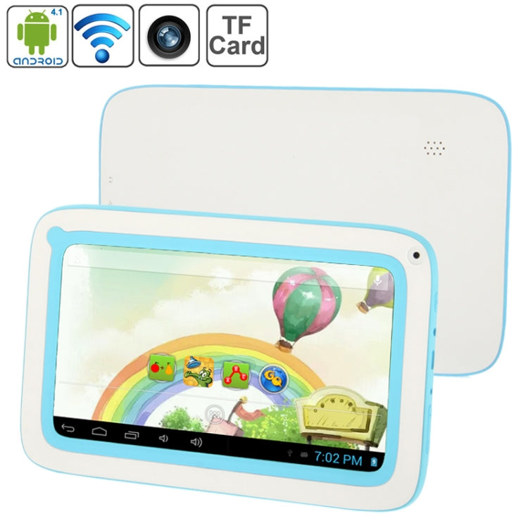 Kids Education Tablet PC, 7.0 inch, 512MB+4GB, Android 4.1 RK2926 Dual Core 1.2GHz(Blue)