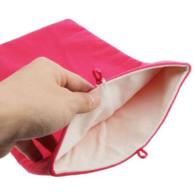 HSD-PT105 Soft Flannel Carry Bag with Pearl Button for 10 inch Tablet PC , Size: 28 x 20cm