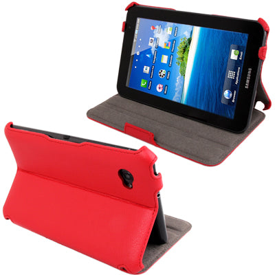 Litchi Texture Stereo Type Leather Case with Holder for Samsung Tab 2 / P3100,