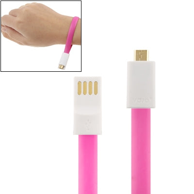 Pure Color Noodle Bracelet Style Magnet USB to Dock Cable for Galaxy S6 / S IV / i9500 / Note 8.0 /