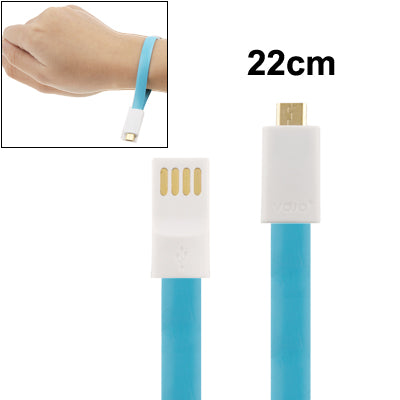 Pure Color Noodle Bracelet Style Magnet USB to Dock Cable for Galaxy S6 / S IV / i9500 / Note 8.0 /