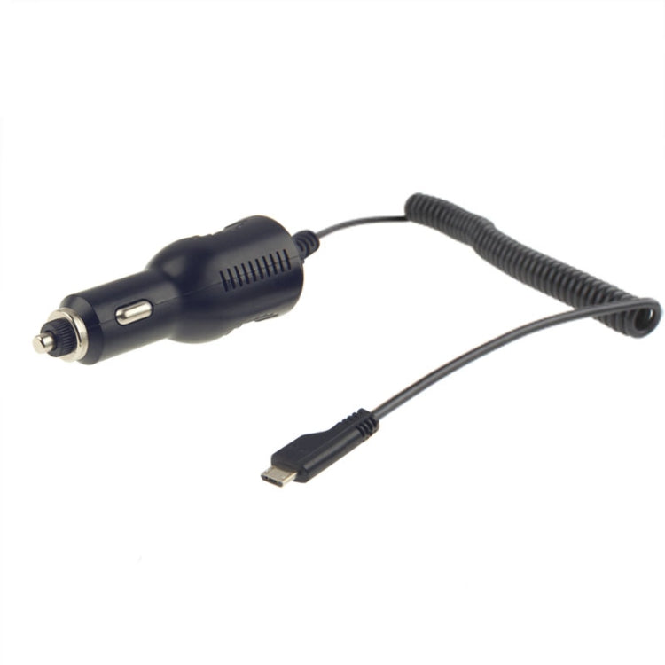 Micro 5 Pin 5V 1.5A Dynamic Car Power Charger Coiled Cable for Galaxy S6 / S IV / S III / Note II / Grand Trend Duos / Premier, HTC One / M7 / X920e, Nokia Lumia 920, Sony Xperia Series etc, Cable Length: 40cm (can be extended up to 120cm), Black(Black)