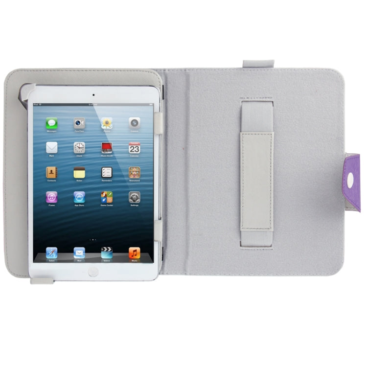 Cross Texture Leather Case with Elastic Hand Strap & Holder for 8.0 inch Tablet PC (Used for S-WMC-1648S, S-WMC-1644H, S-WMC-1643W, S-WMC-1638S),