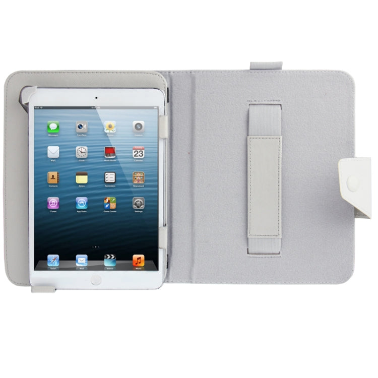 Cross Texture Leather Case with Elastic Hand Strap & Holder for 8.0 inch Tablet PC (Used for S-WMC-1648S, S-WMC-1644H, S-WMC-1643W, S-WMC-1638S),