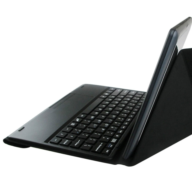 Keyboard + Leather Tablet Case with Holder for WIN 7 / WIN 8 / WIN 10, 10 inch / 10.6 inch Tablet(Black)