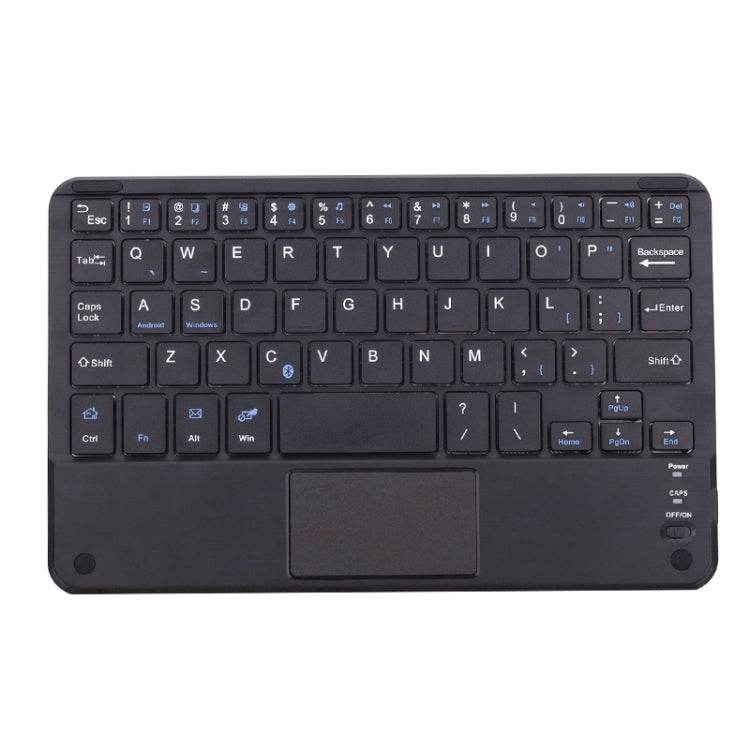 Universal Litchi Texture Leather Tablet Case with Removable Bluetooth Keyboard & Holder & Touchpad for 7 inch Android Windows Tablet PC(Black)