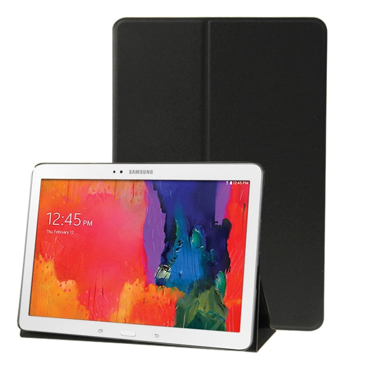 For Galaxy Tab Pro 10.1 / SM-T520 Sand Texture Flip Leather Case with Holder